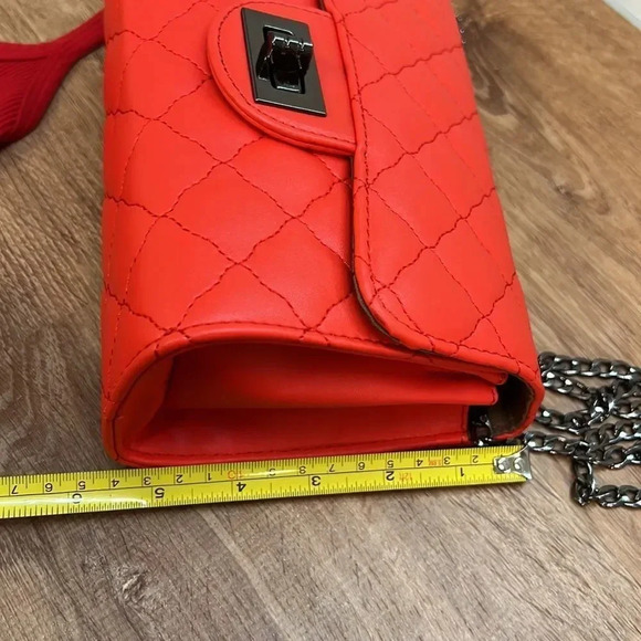 RED MINICROSSBODY BAG FAUX LEATHER - Picture 7 of 10